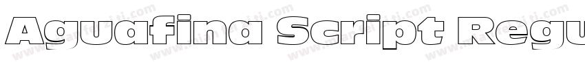 Aguafina Script Regu字体转换